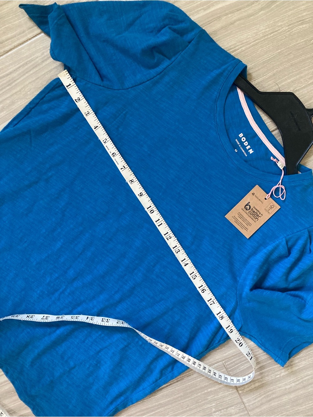 Boden Sophia puffed sleeve tee slub cotton - Picture 5 of 6